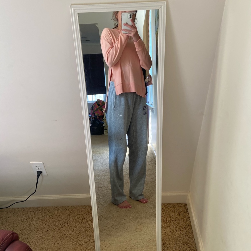Long sleeve peach shirt